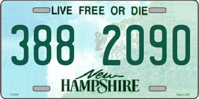 NH license plate 3882090