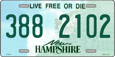 NH license plate 3882102