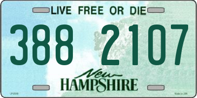 NH license plate 3882107