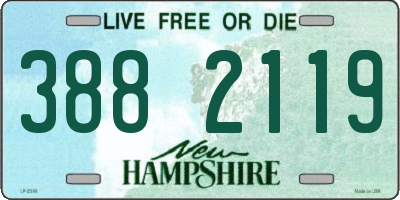 NH license plate 3882119