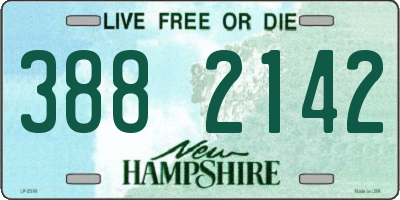 NH license plate 3882142