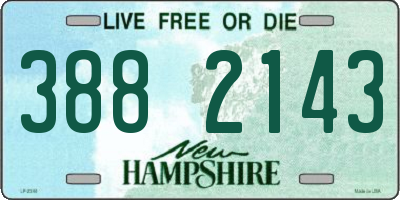 NH license plate 3882143