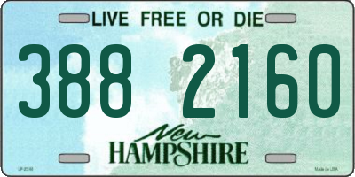 NH license plate 3882160