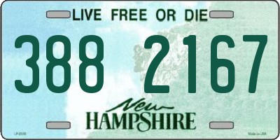 NH license plate 3882167
