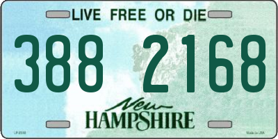 NH license plate 3882168