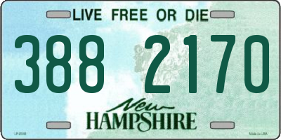 NH license plate 3882170