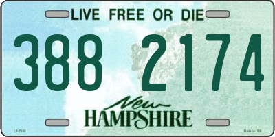 NH license plate 3882174