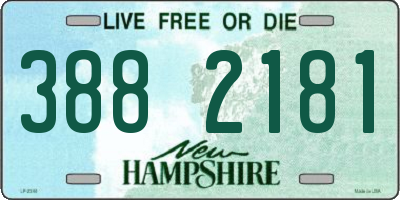 NH license plate 3882181