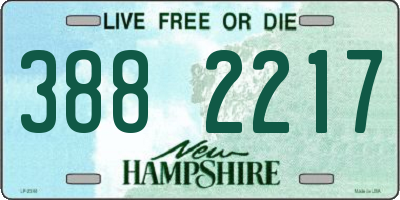 NH license plate 3882217