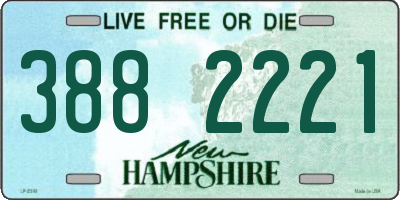 NH license plate 3882221