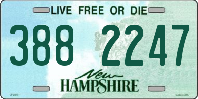 NH license plate 3882247