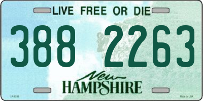 NH license plate 3882263