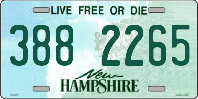 NH license plate 3882265