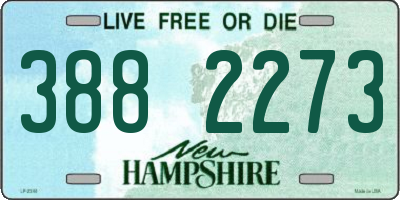NH license plate 3882273
