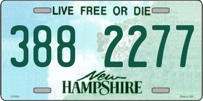 NH license plate 3882277