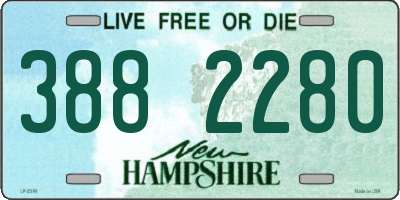 NH license plate 3882280