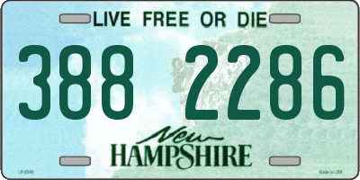 NH license plate 3882286