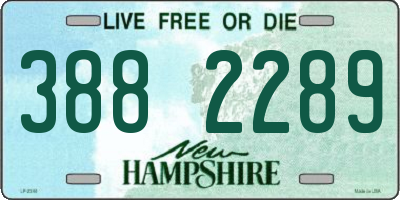 NH license plate 3882289