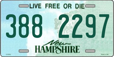 NH license plate 3882297