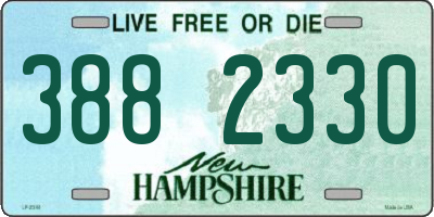 NH license plate 3882330