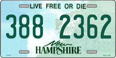 NH license plate 3882362