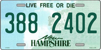NH license plate 3882402