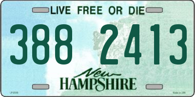 NH license plate 3882413