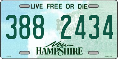 NH license plate 3882434