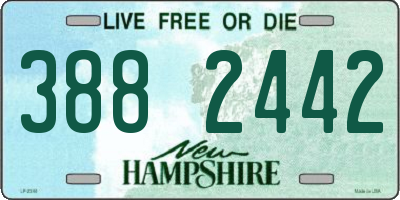 NH license plate 3882442