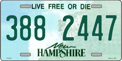 NH license plate 3882447