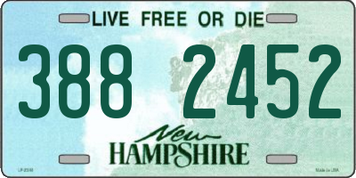 NH license plate 3882452
