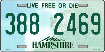 NH license plate 3882469