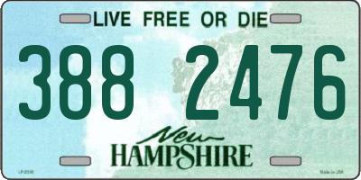 NH license plate 3882476