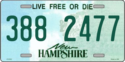 NH license plate 3882477