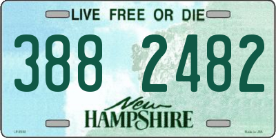 NH license plate 3882482