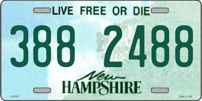 NH license plate 3882488