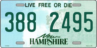 NH license plate 3882495