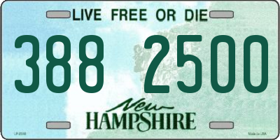 NH license plate 3882500