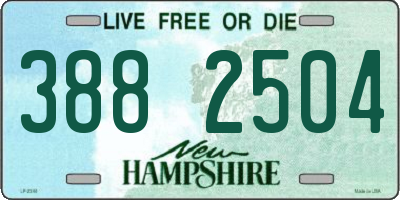 NH license plate 3882504