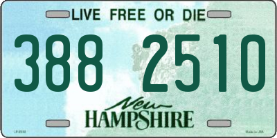 NH license plate 3882510