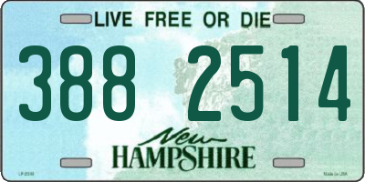 NH license plate 3882514