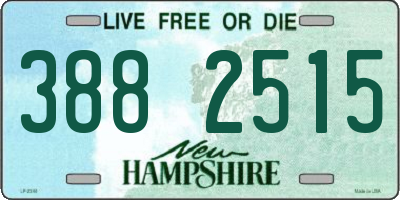 NH license plate 3882515