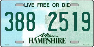 NH license plate 3882519