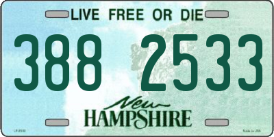 NH license plate 3882533