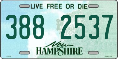 NH license plate 3882537