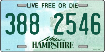 NH license plate 3882546