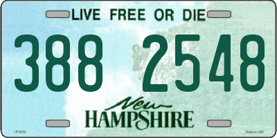 NH license plate 3882548
