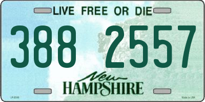 NH license plate 3882557