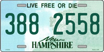 NH license plate 3882558
