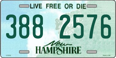 NH license plate 3882576